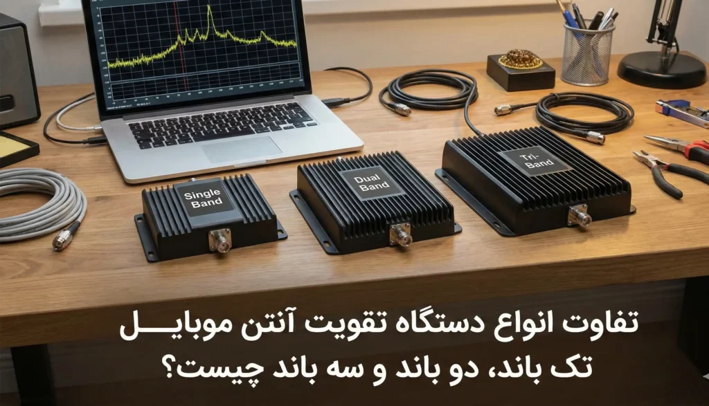 تفاوت انواع دستگاه تقویت آنتن موبایل تک باند، دو باند و سه باند چیست؟